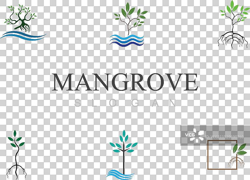 红树林生态标志图片素材