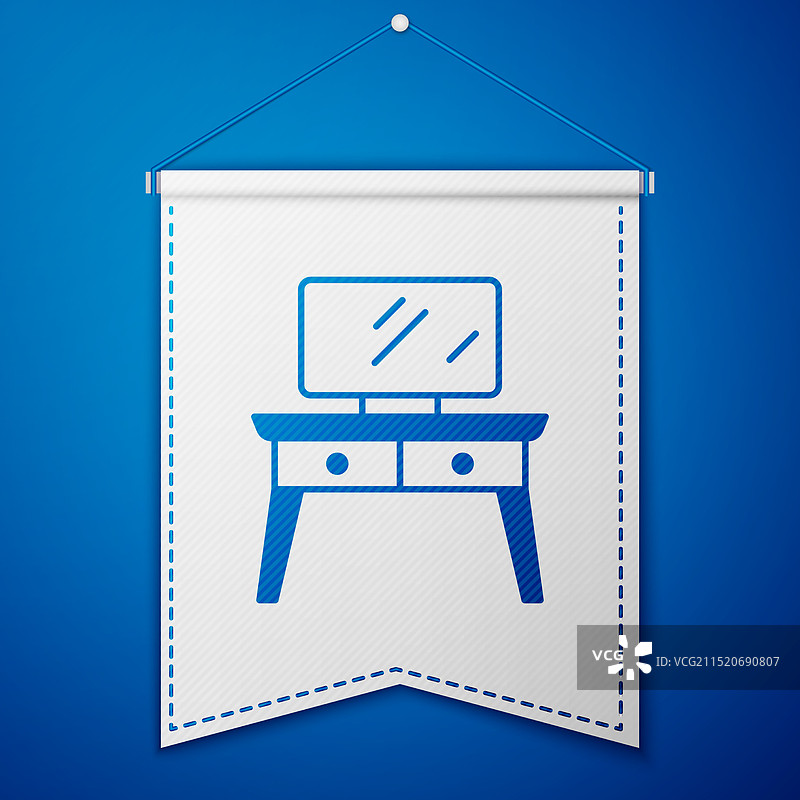 蓝色梳妆台图标图片素材