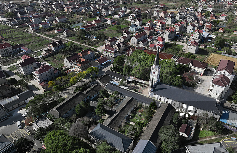 上海崇明大公所天主堂图片素材