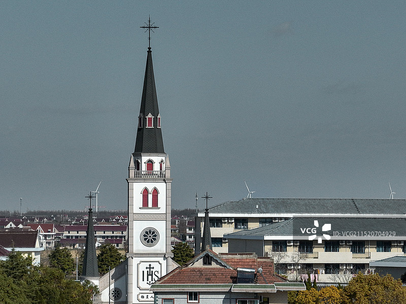 上海崇明大公所天主堂图片素材