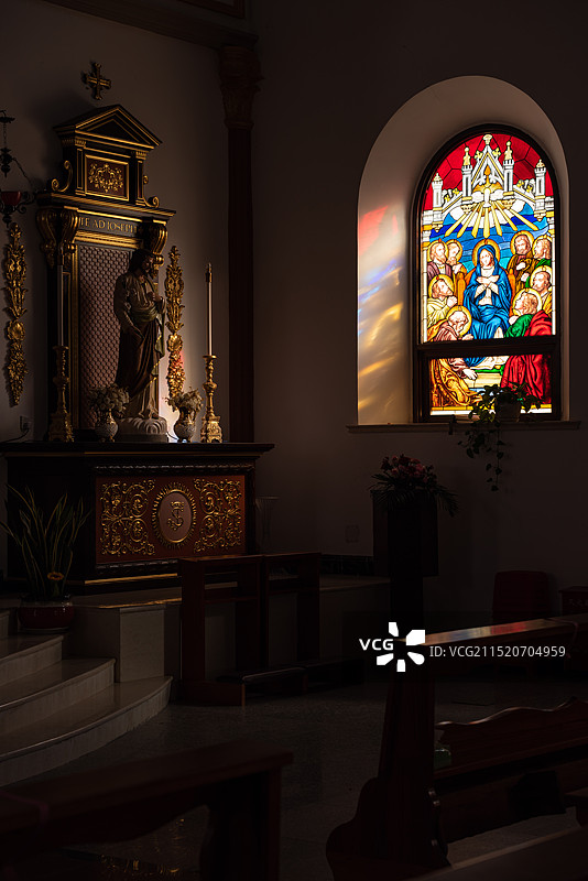 上海崇明大公所天主堂图片素材