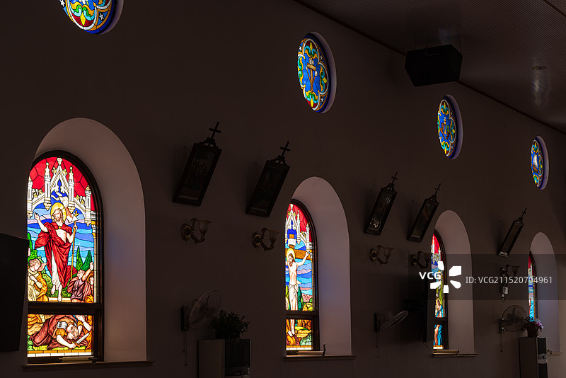 上海崇明大公所天主堂图片素材