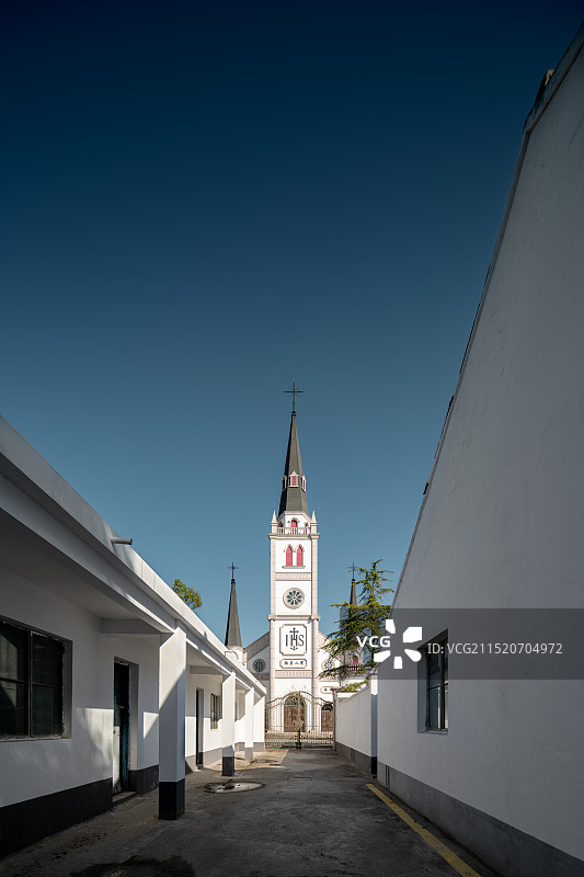 上海崇明大公所天主堂图片素材