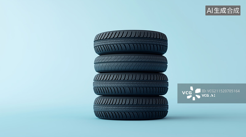 【AI数字艺术】3D卡通汽车轮胎图片素材