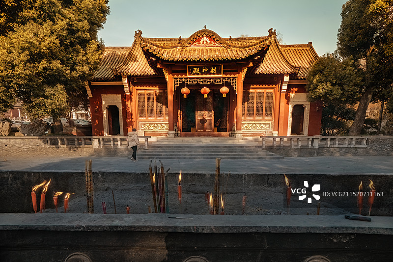 武汉长春观财神殿图片素材