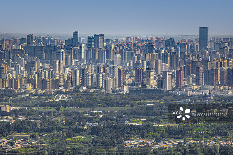 石家庄天际线图片素材