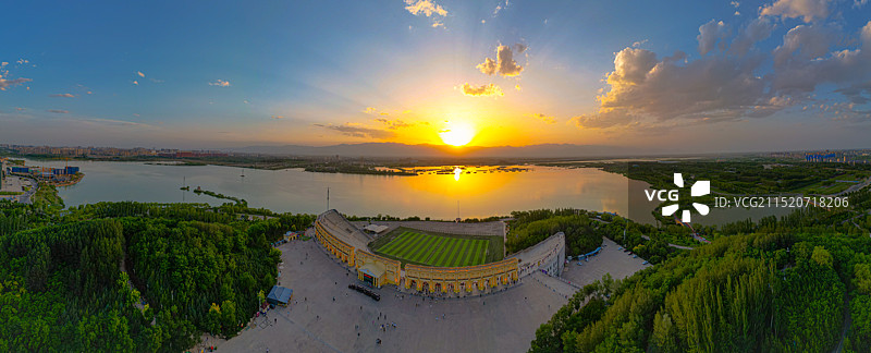宁夏银川览山公园图片素材