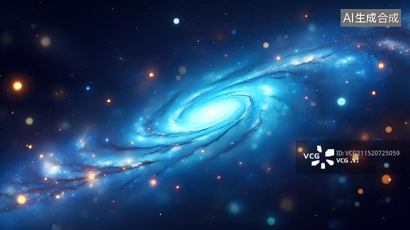 【AI数字艺术】宇宙银河天体概念插画图片素材