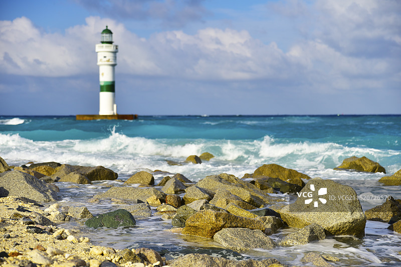 南海灯塔图片素材