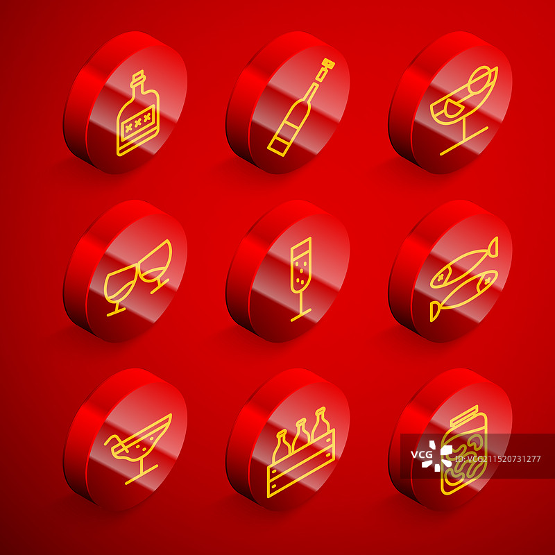 朗姆酒开瓶葡萄酒套装图片素材