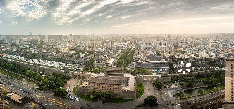 西安城墙图片素材