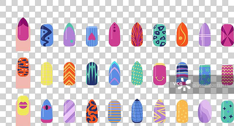 美甲装饰图案图片素材