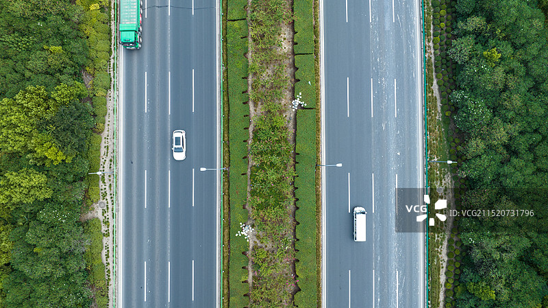 川沙高速公路航拍图片素材