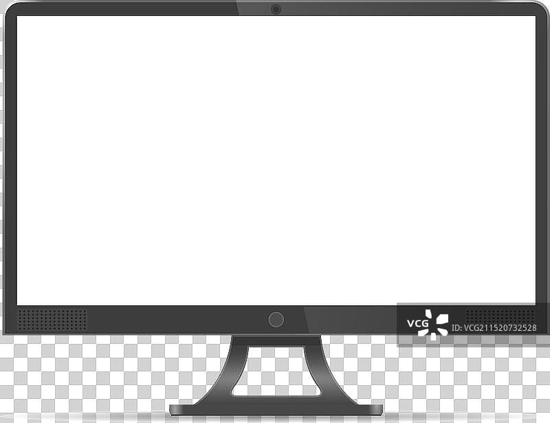 逼真的空白电脑屏幕图片素材