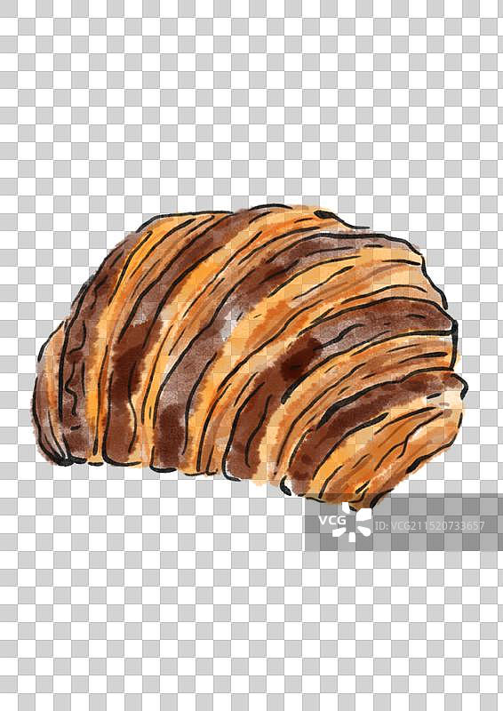 国潮风宜宾美食插画元素-芽菜烧白图片素材