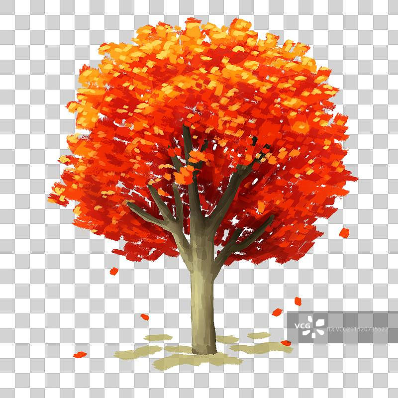 手绘抽象树木图片素材