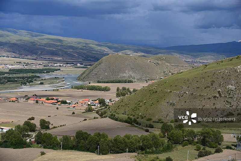 甘孜县景色图片素材