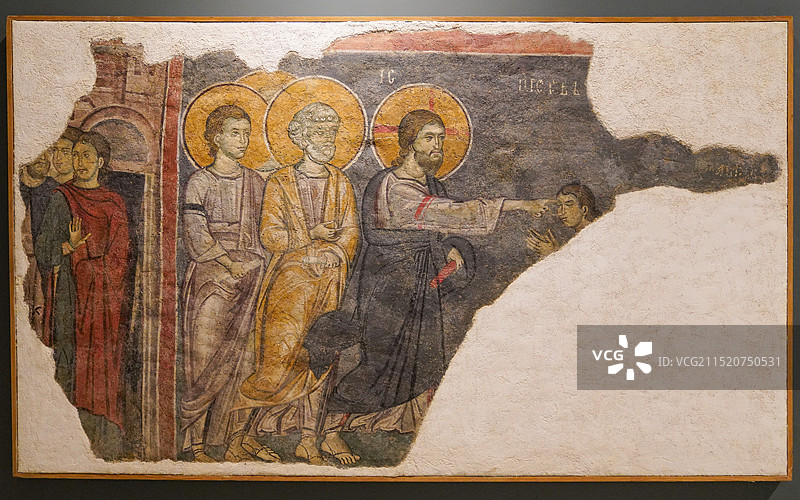 塞尔维亚 贝尔格莱德 贝尔格莱德国立博物馆 宗教画图片素材