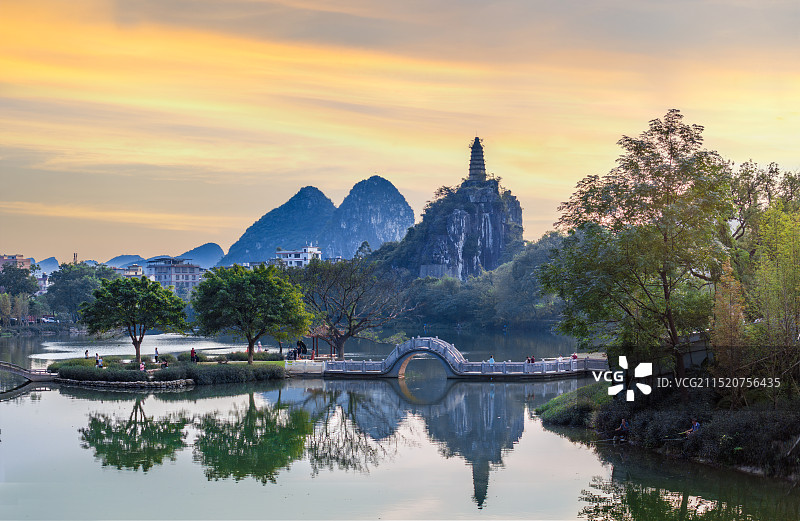 桂林穿山公园塔山景区图片素材