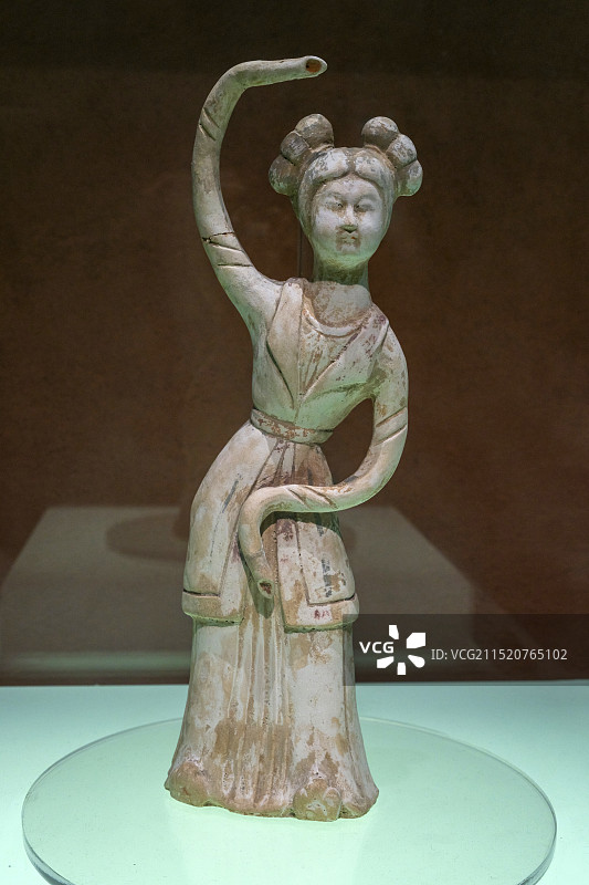陶舞俑 唐 南京博物院历史馆藏图片素材