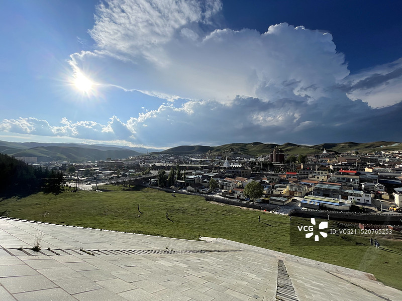 甘南合作市当周草原景区图片素材