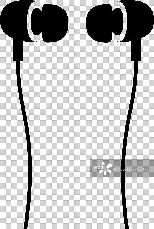 现代有线耳机图标合集图片素材