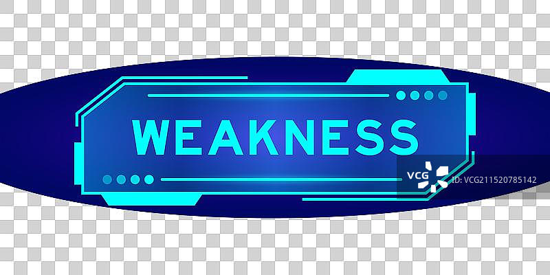 带有“弱点”字样的未来HUD banner图片素材