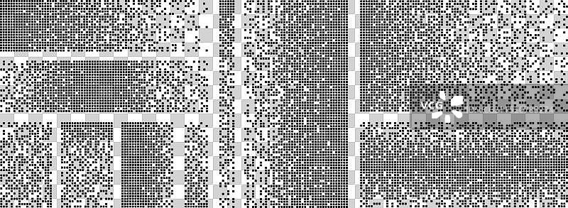 分散元素像素化正方形破坏图片素材