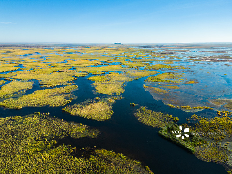 中国内蒙古辉河湿地草原风光图片素材