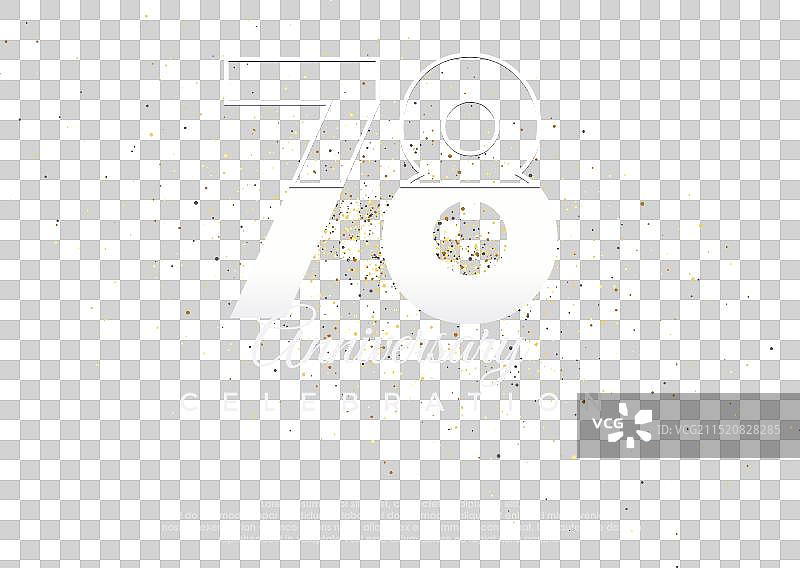 具有现代细线的78周年纪念数字图片素材