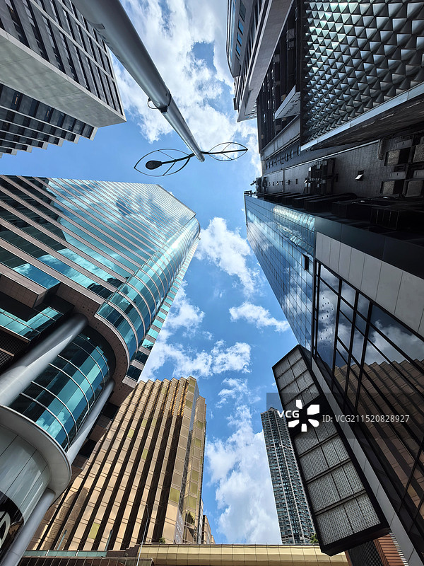 香港海港城大楼仰视图图片素材