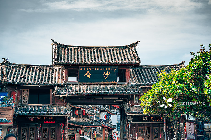 丽江白沙壁画景区图片素材