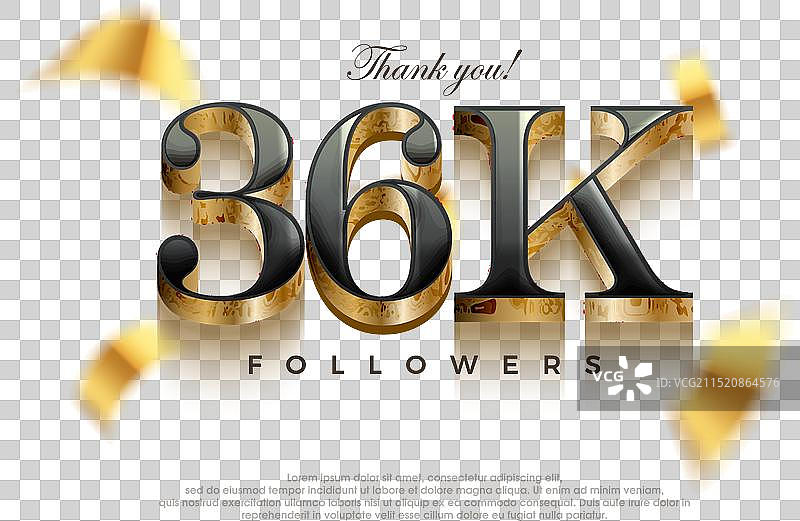 庆祝36K粉丝海报图片素材