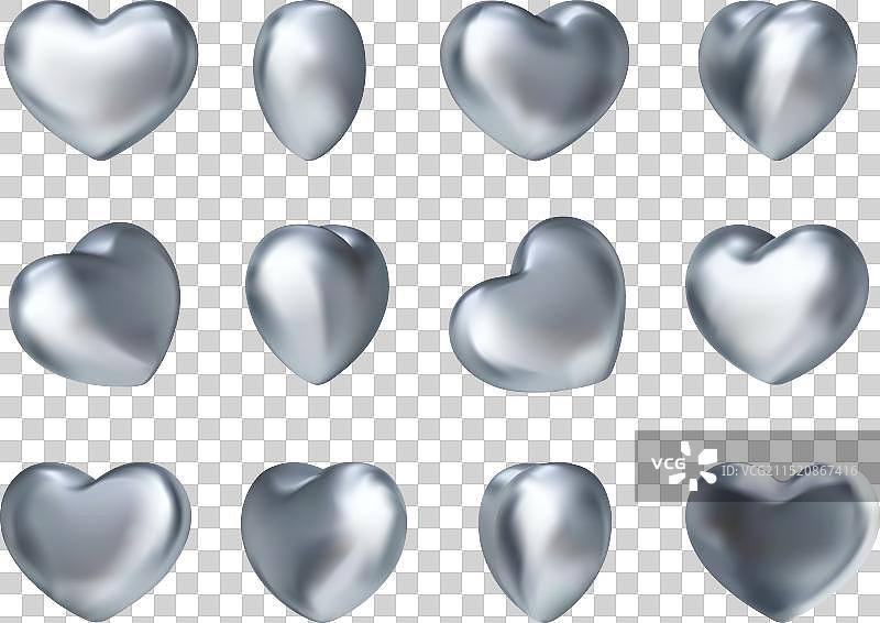 3D金属铬心旋转图片素材