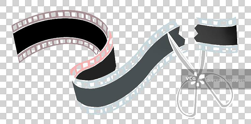 卷曲胶卷插画元素图片素材