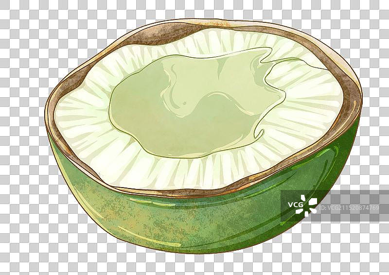 半个椰子图片素材