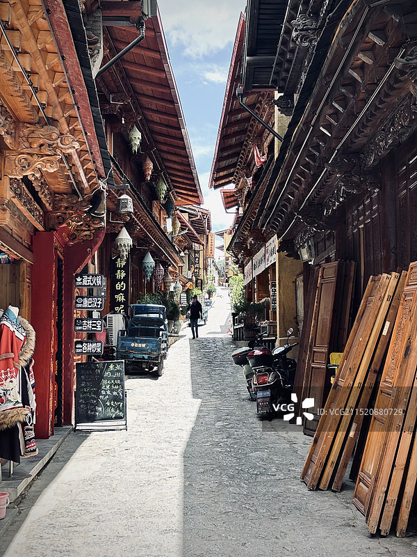 迪庆香格里拉独克宗古城图片素材