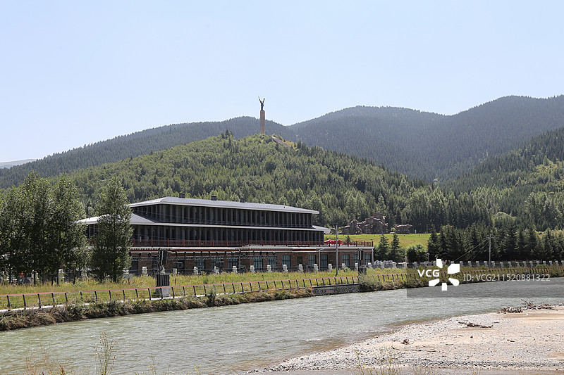 四川阿坝州松潘红军长征纪念碑碑园/纪念馆图片素材