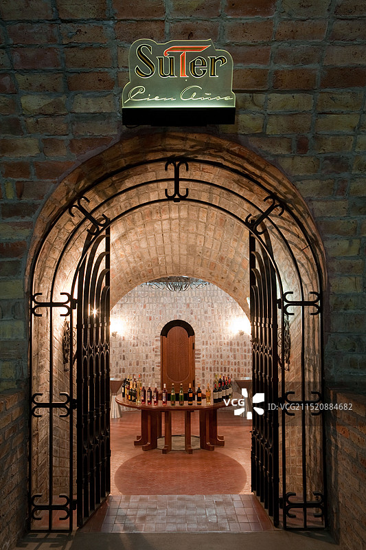 阿根廷门多萨萨特酒庄酒窖图片素材
