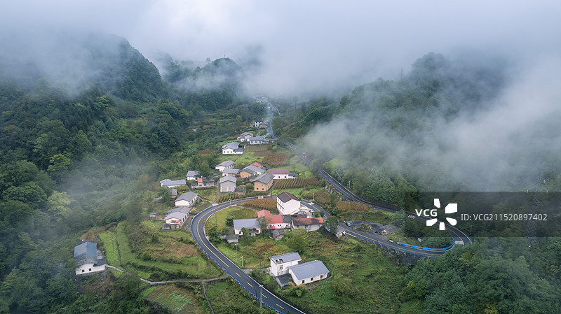 美丽乡村——陕西平利县八仙镇金家坡图片素材