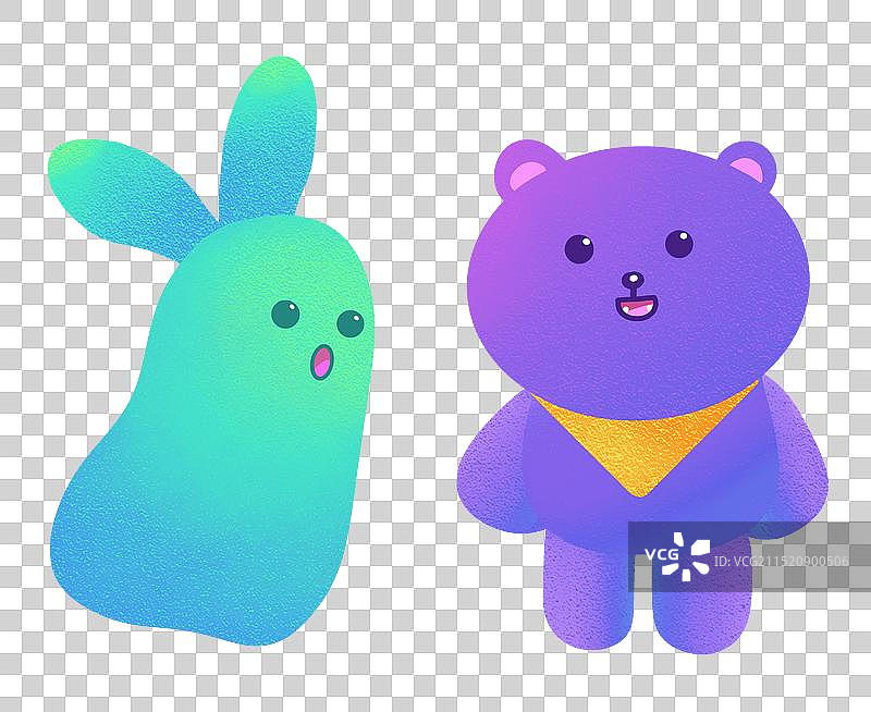 可爱小动物卡通元素图片素材