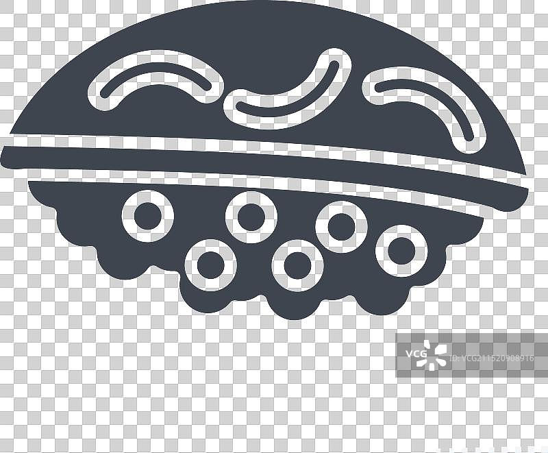 比目鱼寿司图标字形风格图片素材