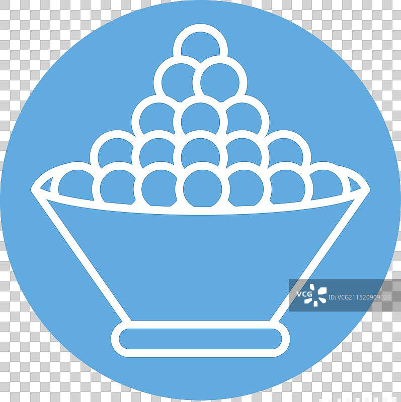 与寿司相关的飞鱼籽蓝色眼睛图标图片素材