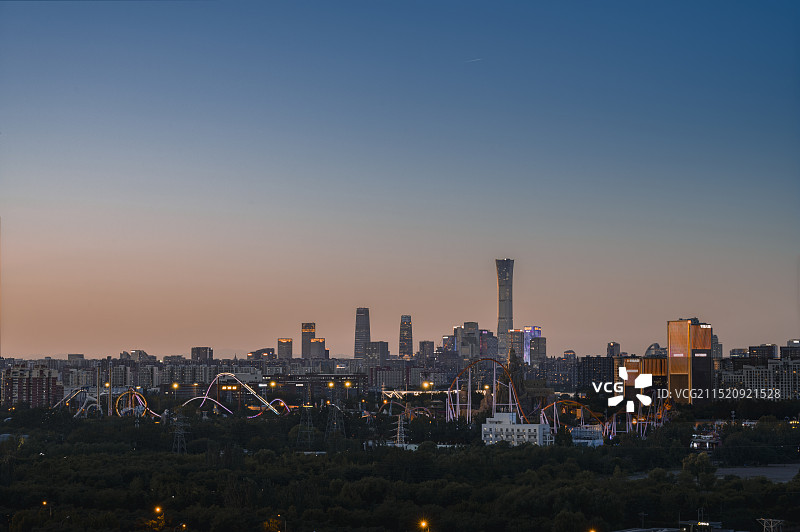 北京欢乐谷与CBD图片素材