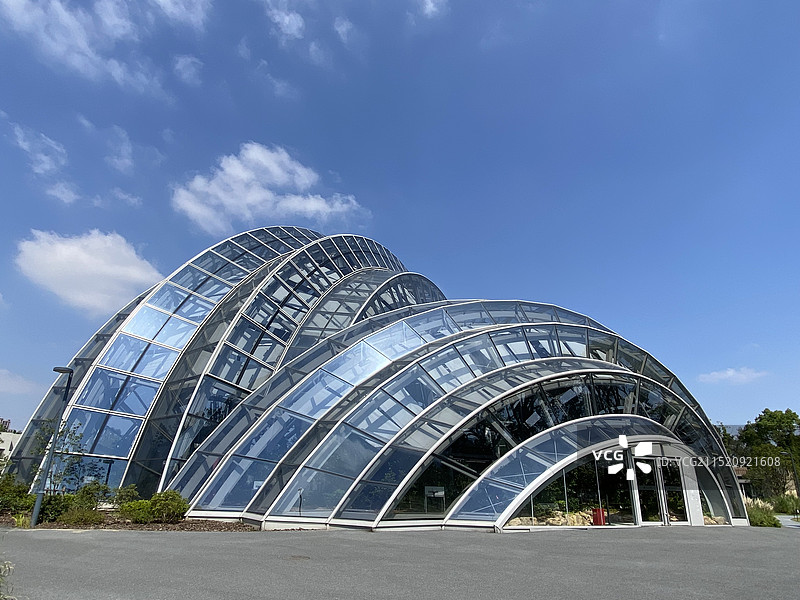 上海植物园的景观设计图片素材