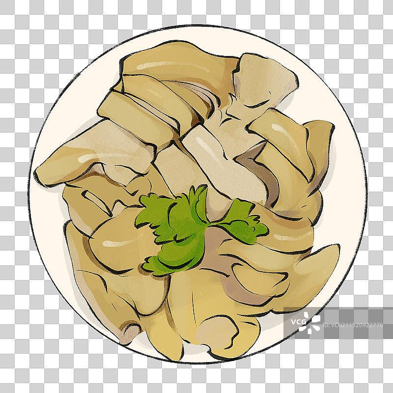 白切鸡-广东城市美食土特产小吃插画元素图片素材