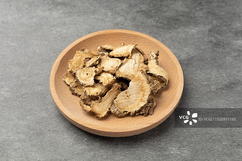 甘肃岷县当归片中药材，当归头片中心片中草药，泡水养生茶，煲汤滋补煮粥泡酒中药静物特写图片素材