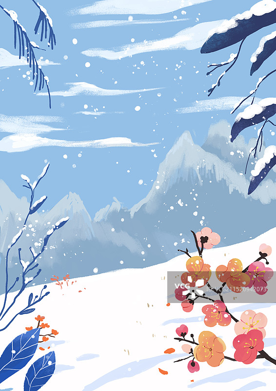 冬至节气图片素材