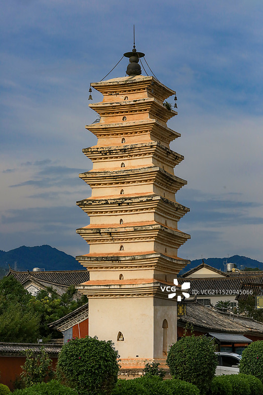云南大理巍山古城等觉寺古塔图片素材