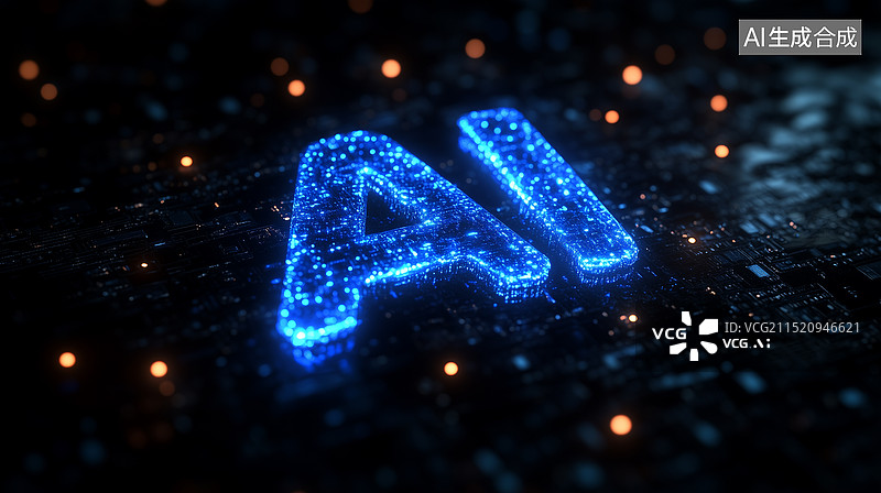 【AI数字艺术】人工智能AI科技字体图片素材